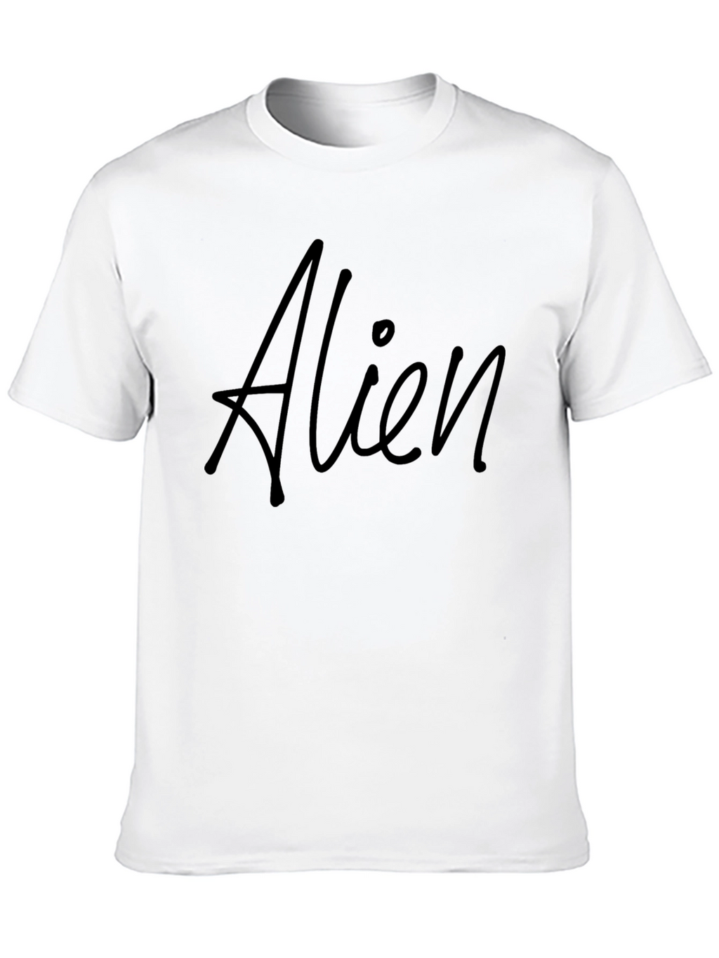 Alien Graphic Print Mens Black T-Shirt