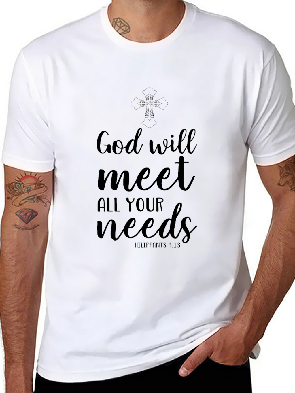 Faith-Based Tee: God Will Meet All Your Needs