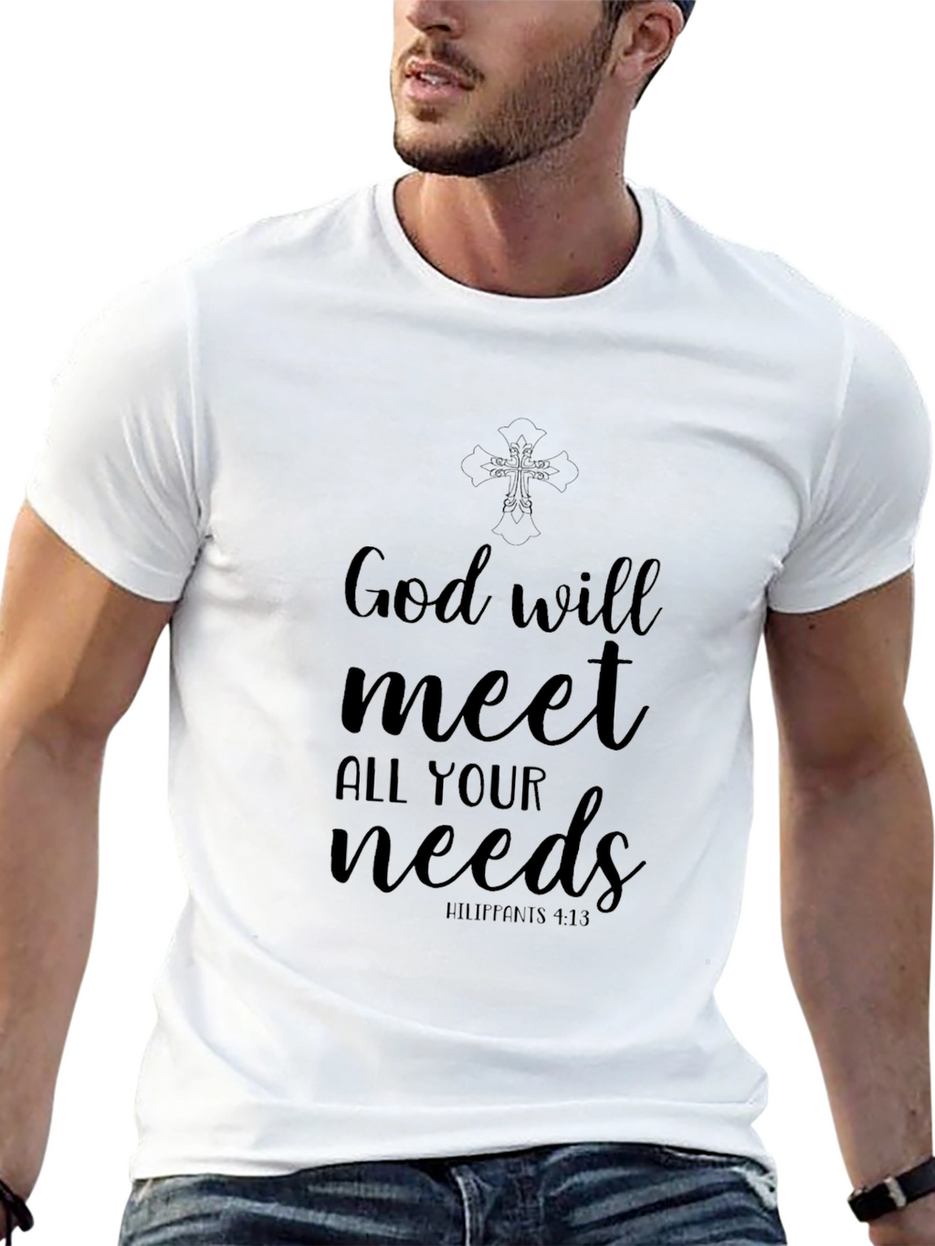 Faith-Based Tee: God Will Meet All Your Needs