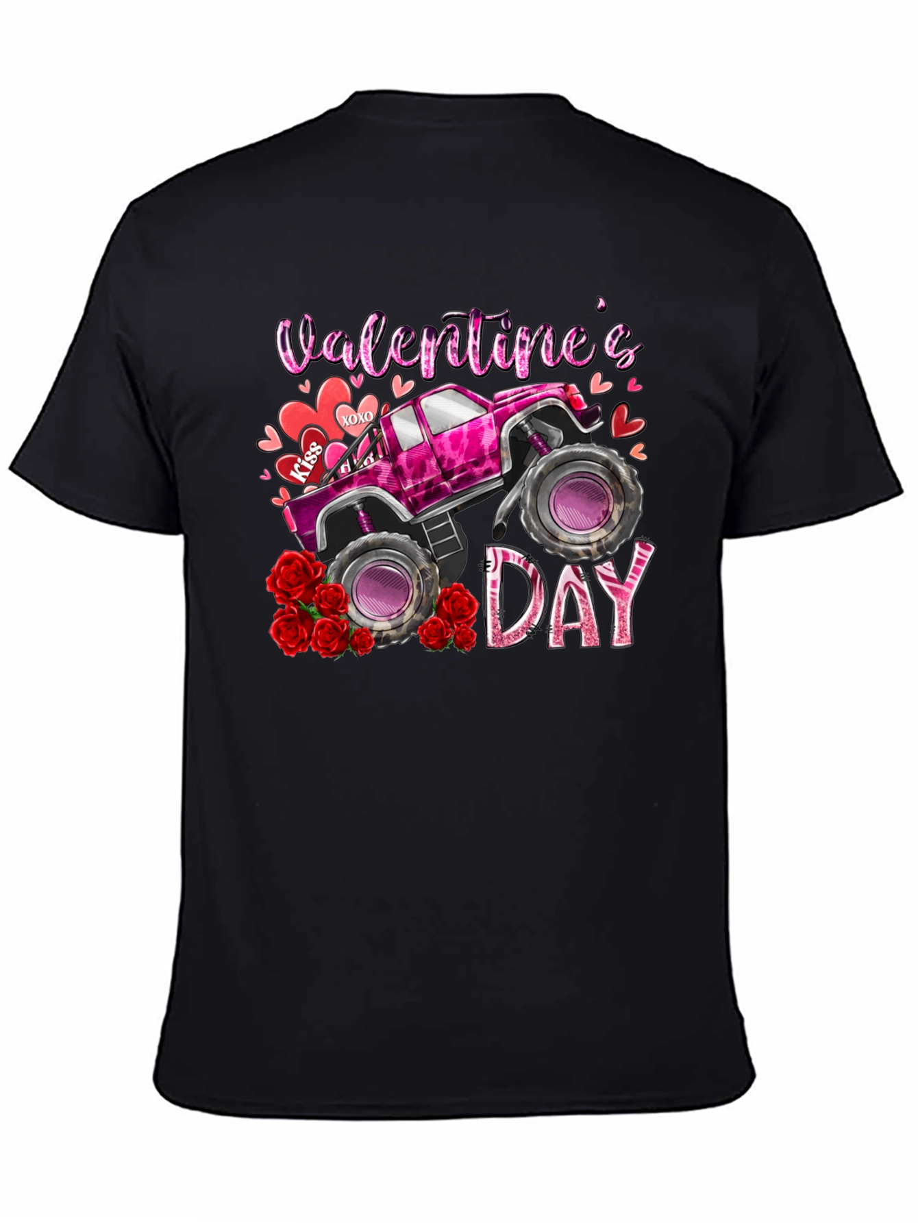 Valentines Day Monster Truck T-Shirt