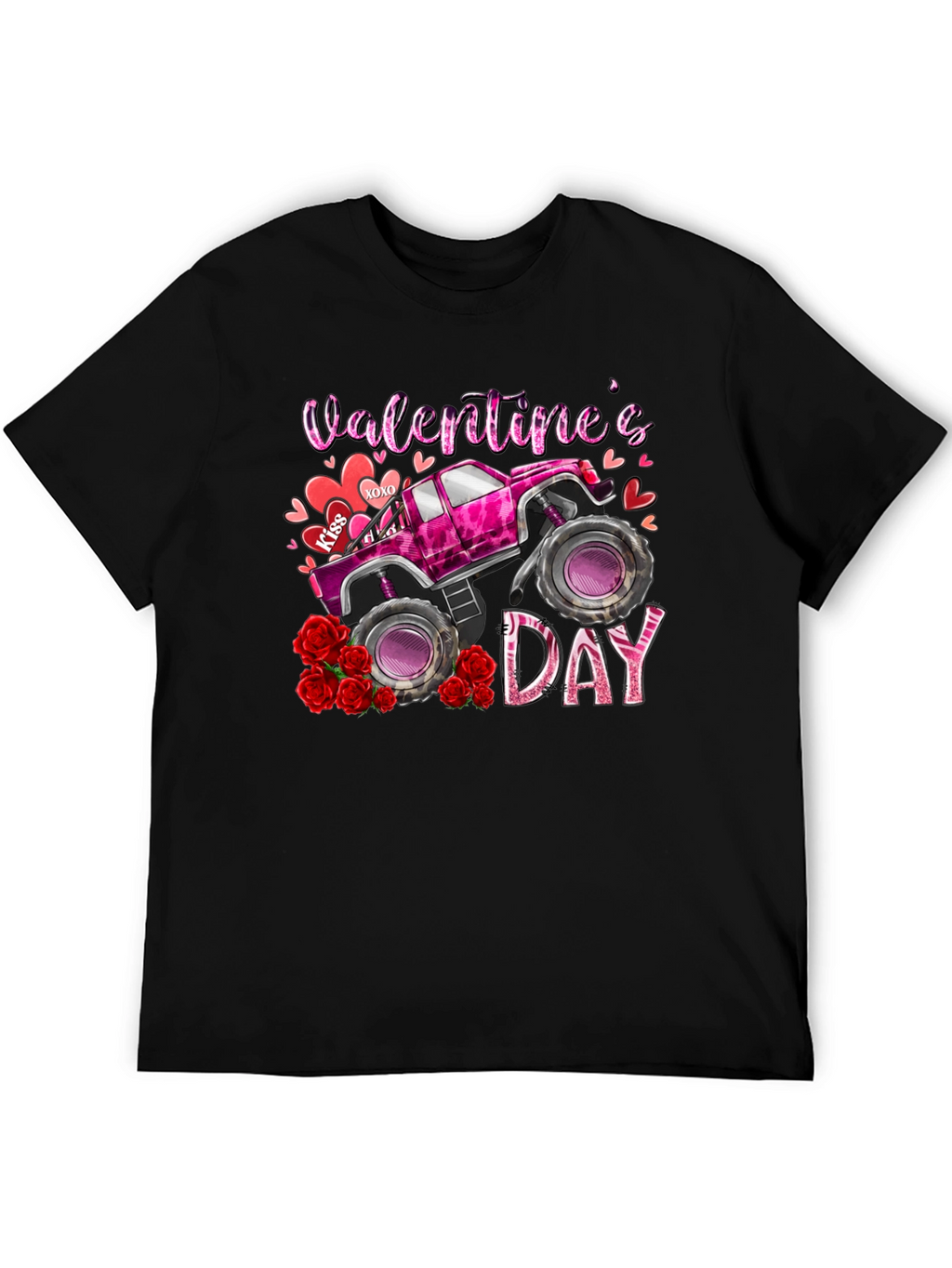 Valentines Day Monster Truck T-Shirt