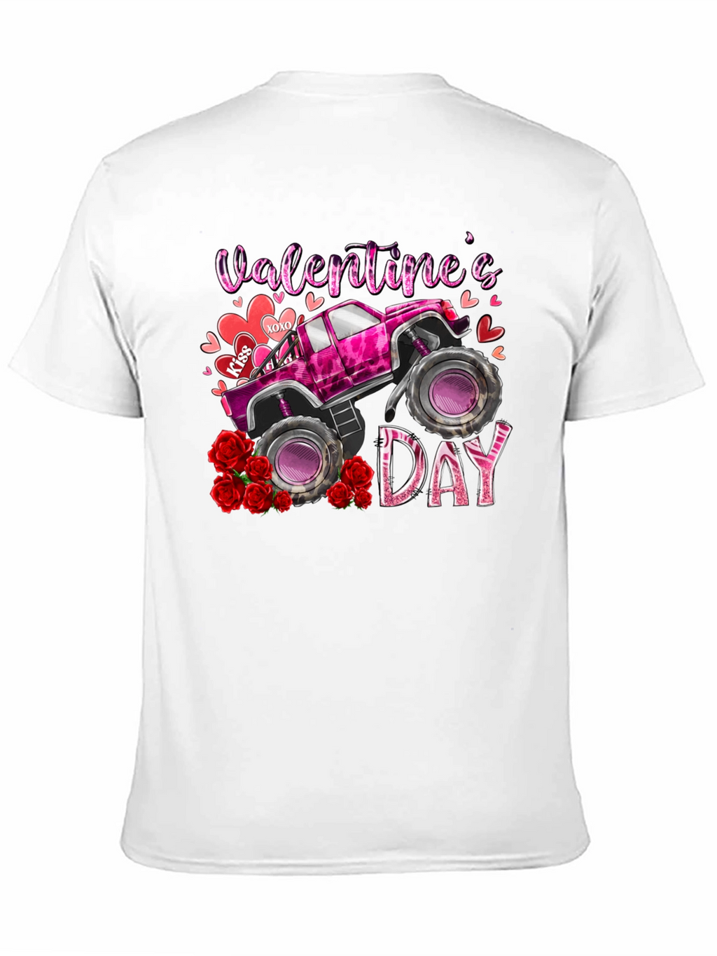 Valentines Day Monster Truck T-Shirt