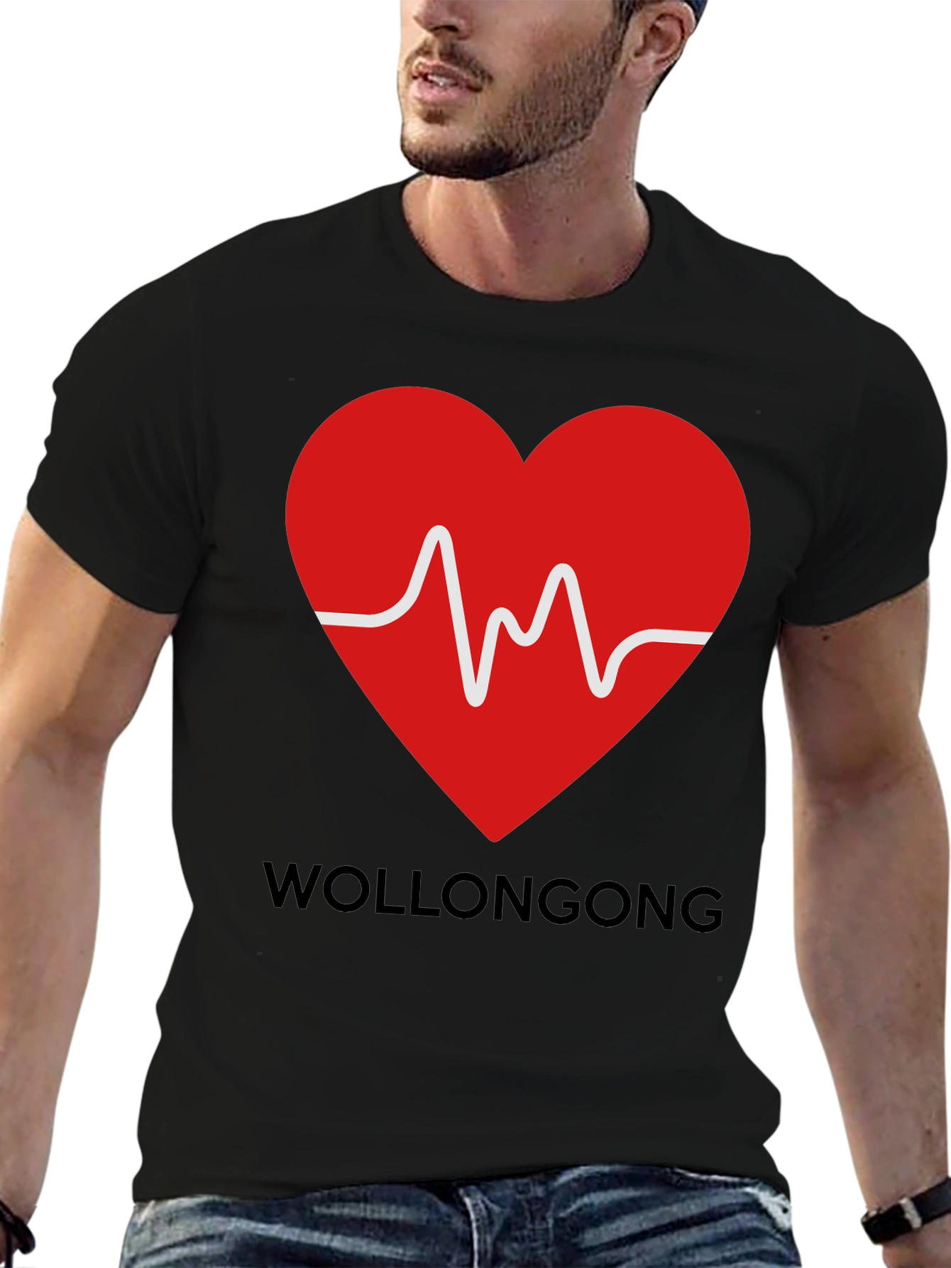 Wollongong Heartbeat T-Shirt - Graphic Tee