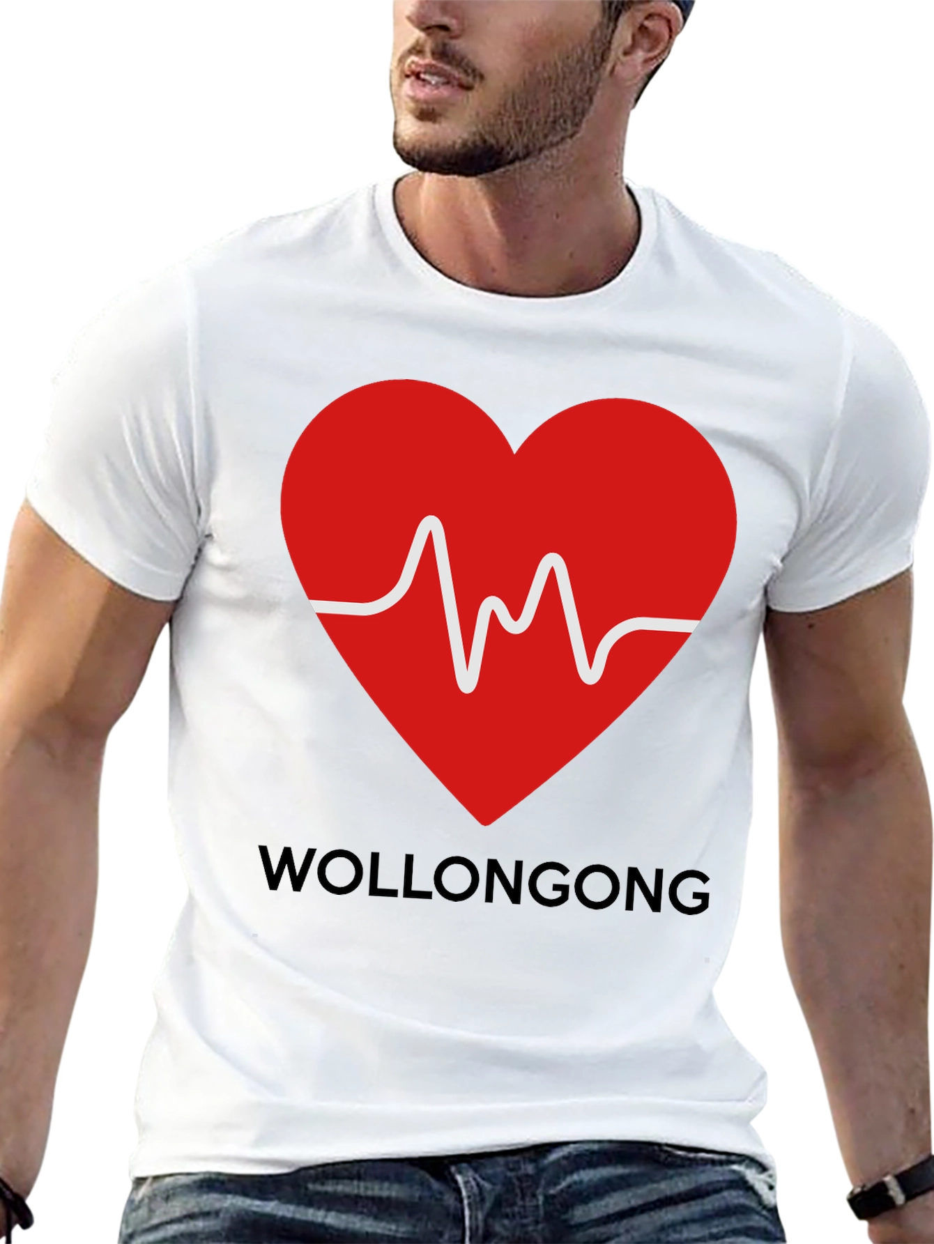 Wollongong Heartbeat T-Shirt - Graphic Tee