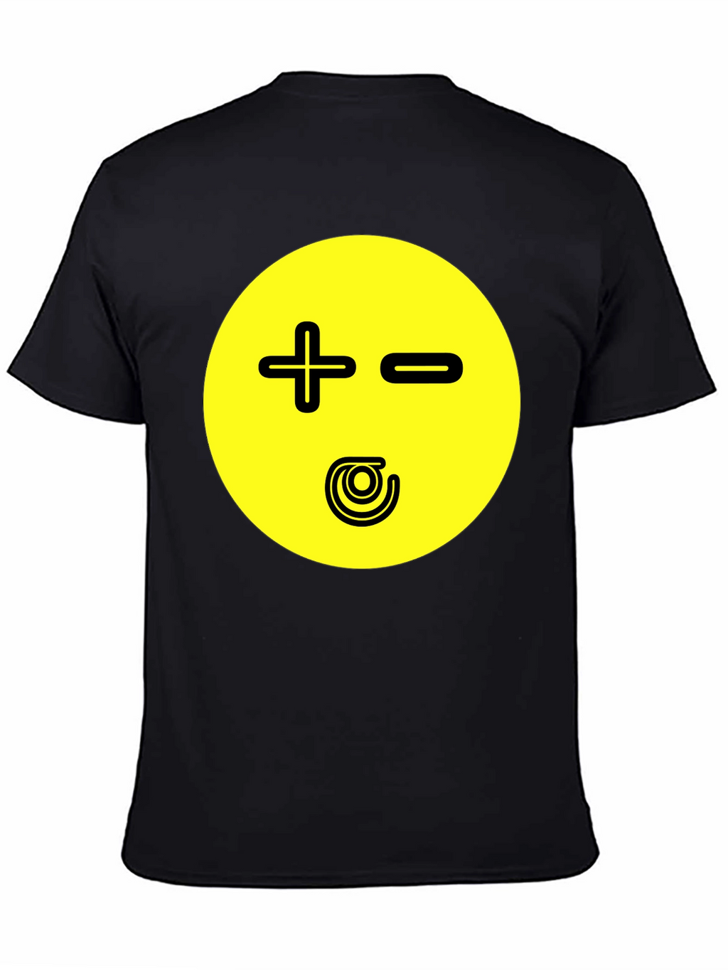 Novelty Graphic Print T-Shirt - Plus Minus Design