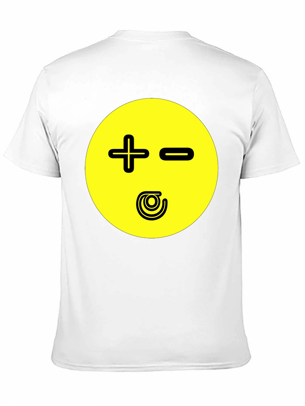 Novelty Graphic Print T-Shirt - Plus Minus Design