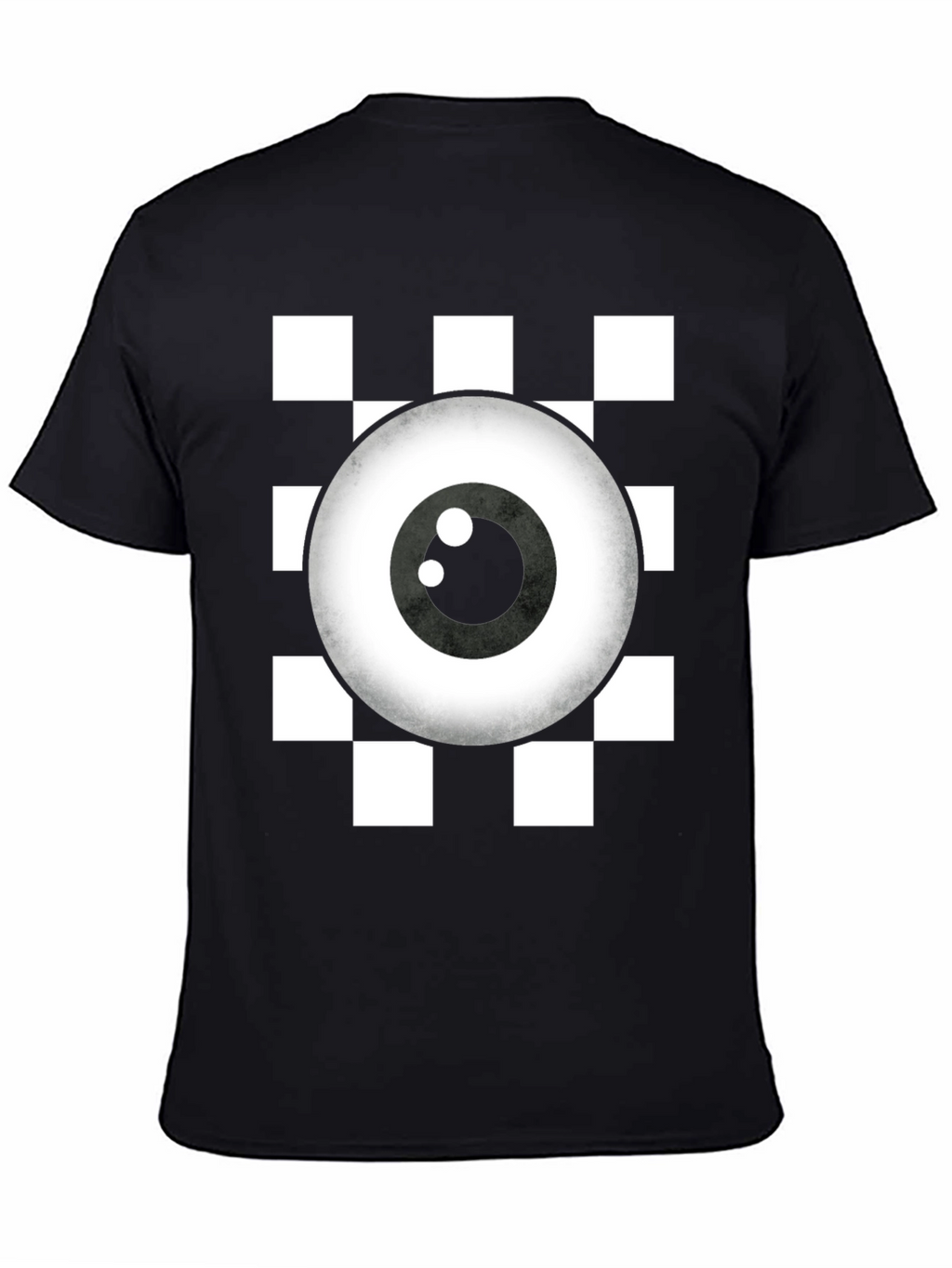 Eye See You Checkerboard T-Shirt - Quirky Graphic Tee