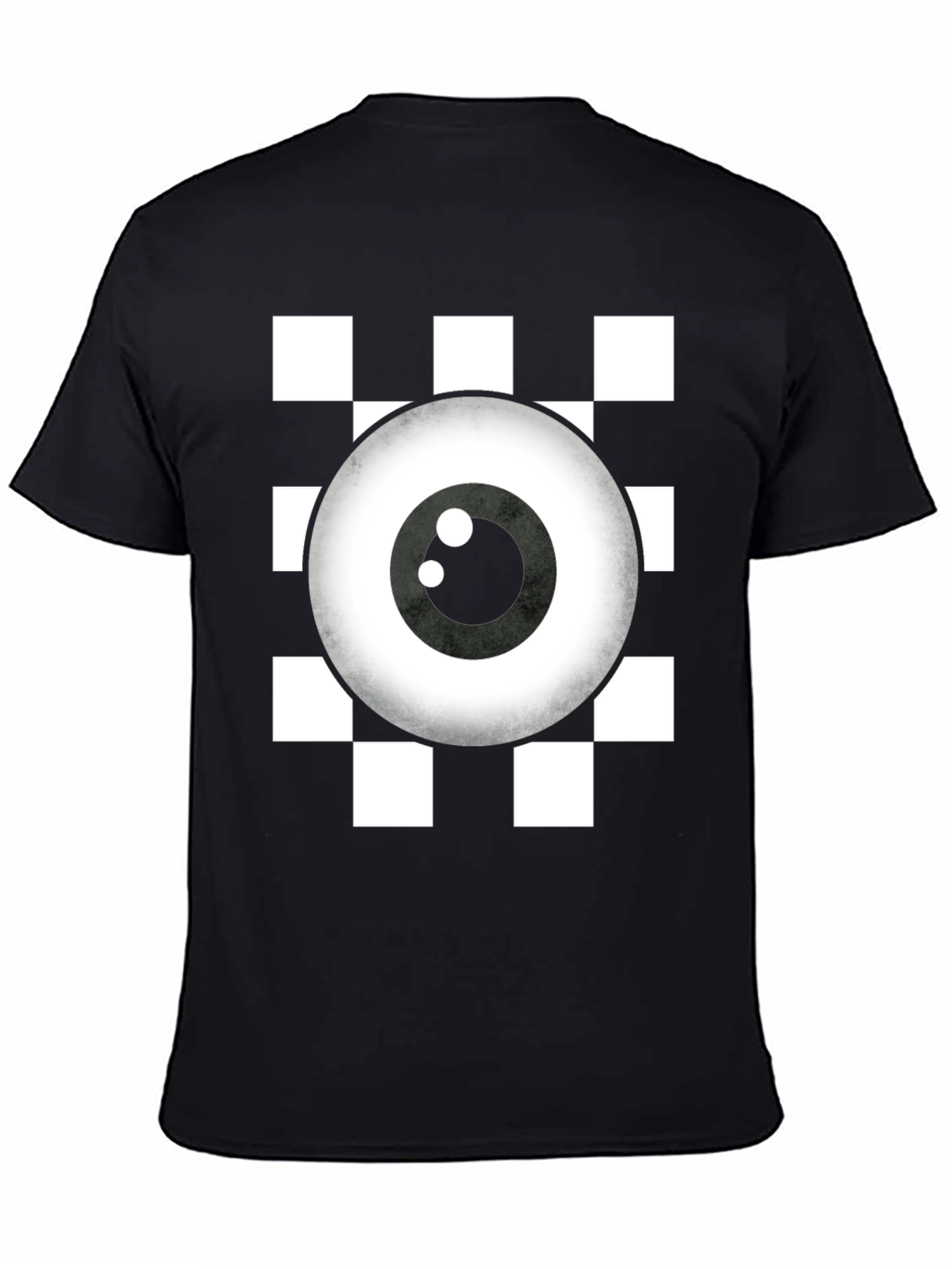 Eye See You Checkerboard T-Shirt - Quirky Graphic Tee