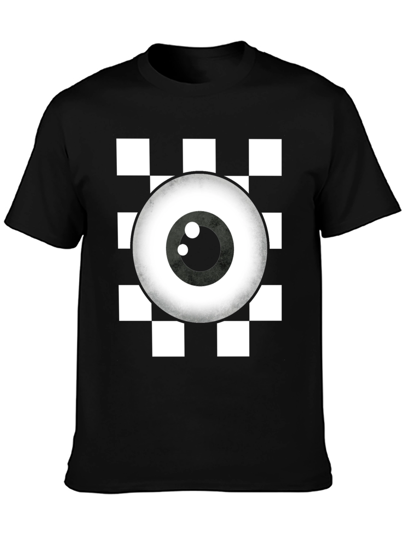 Eye See You Checkerboard T-Shirt - Quirky Graphic Tee