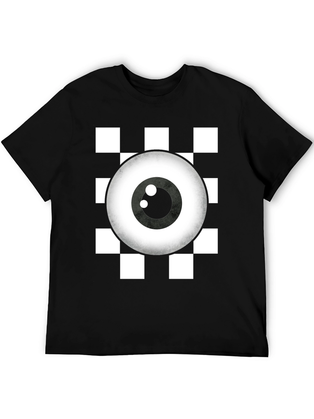 Eye See You Checkerboard T-Shirt - Quirky Graphic Tee