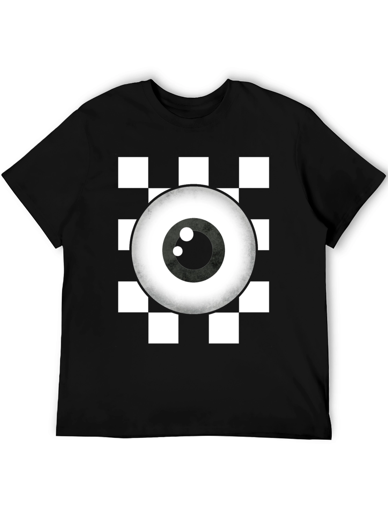 Eye See You Checkerboard T-Shirt - Quirky Graphic Tee