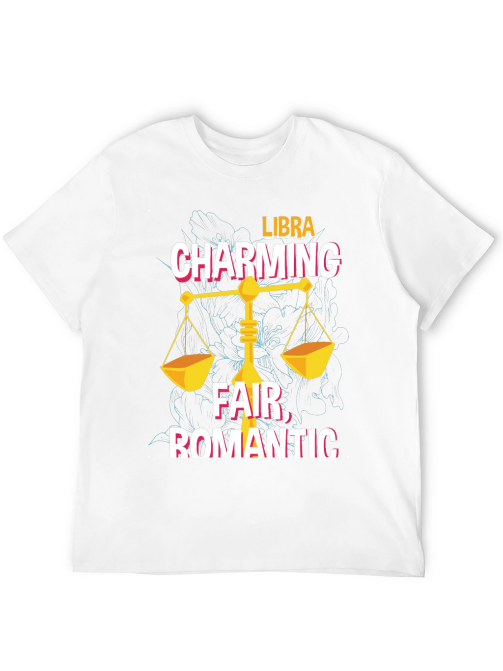 Libra Zodiac T-Shirt: Charming Fair Romantic