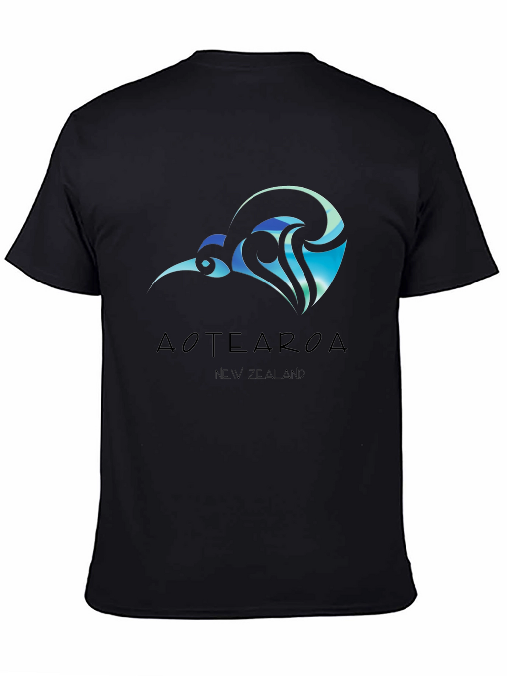 Aotearoa New Zealand Black T-Shirt