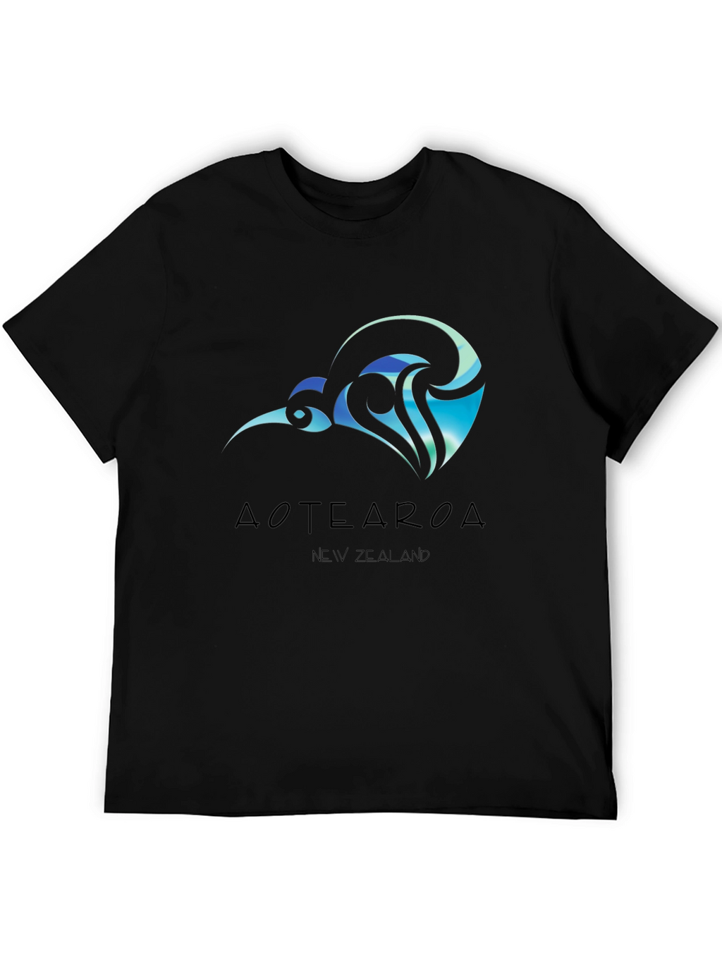 Aotearoa New Zealand Black T-Shirt