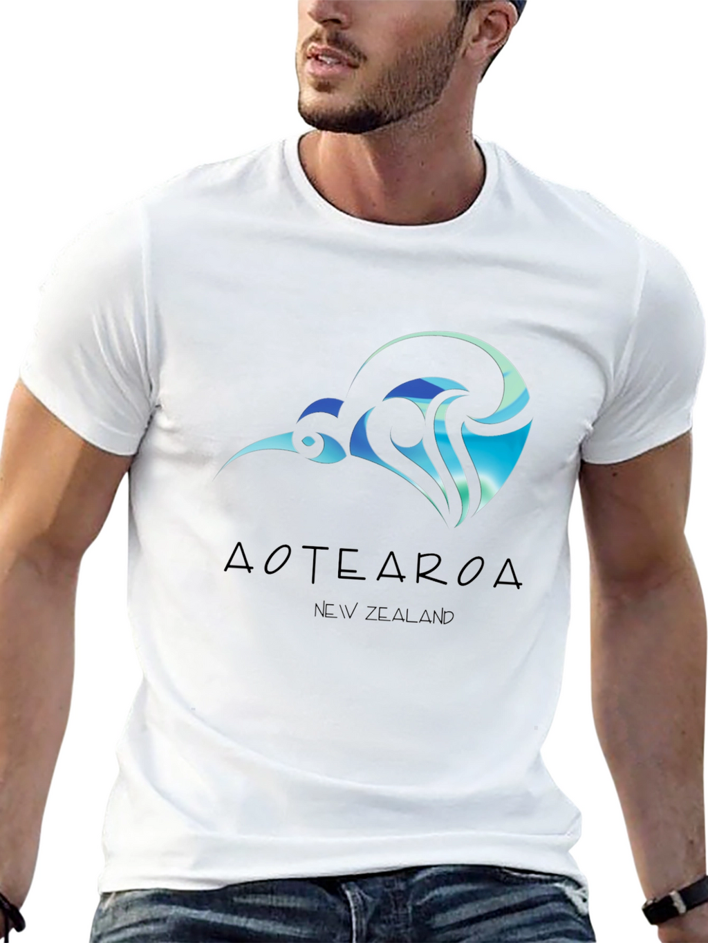 Aotearoa New Zealand Black T-Shirt