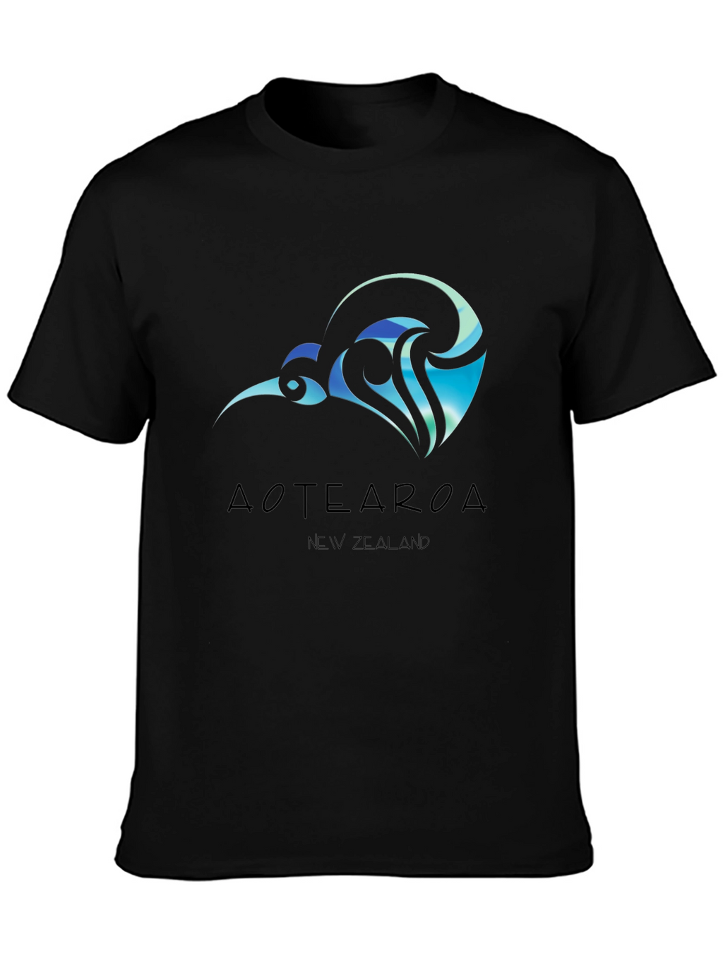Aotearoa New Zealand Black T-Shirt