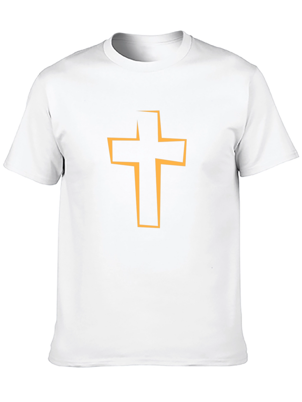 Religious Cross Graphic Tee - Black