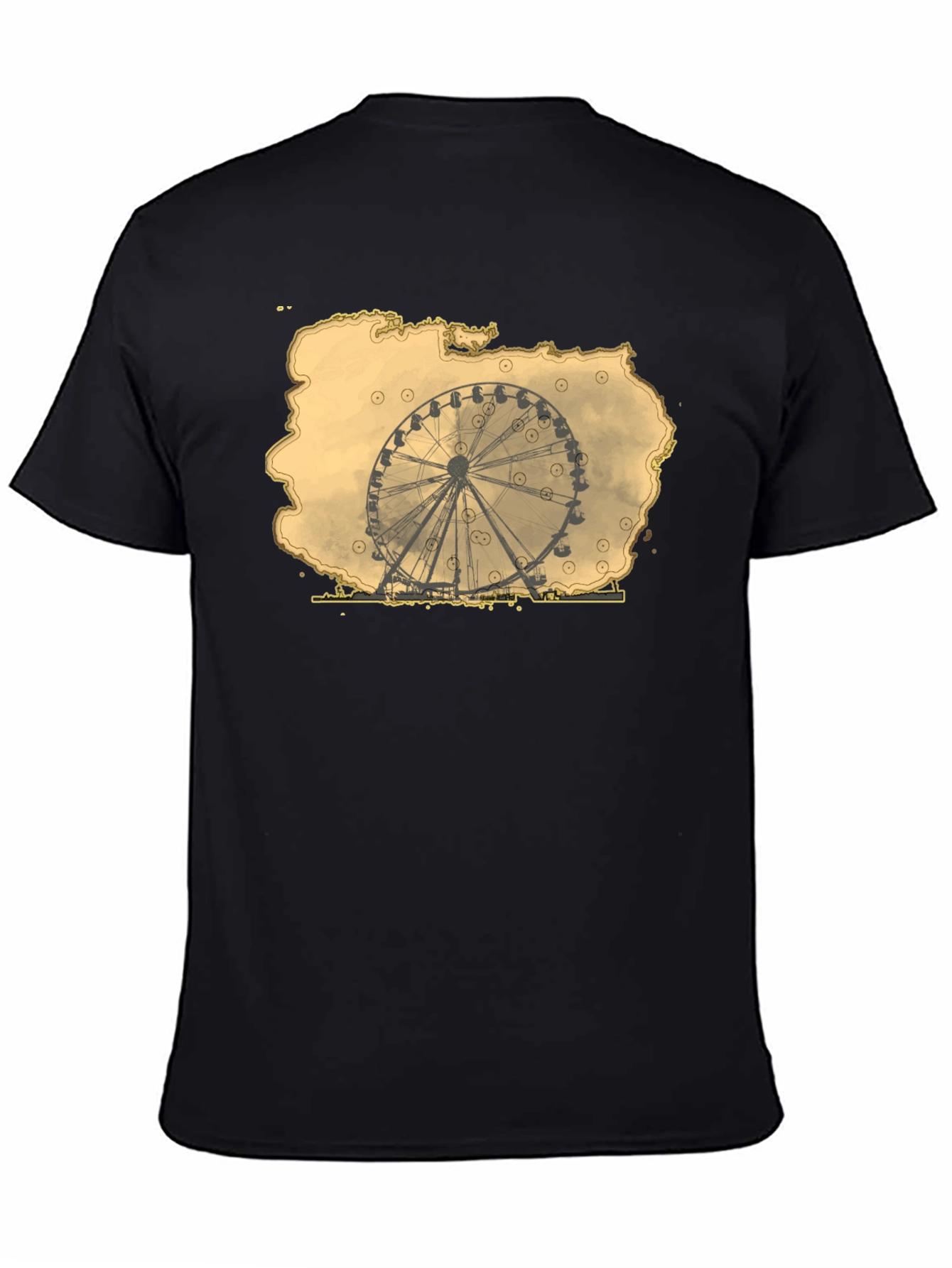Ferris Wheel Graphic Tee - Retro Theme Park Shirt