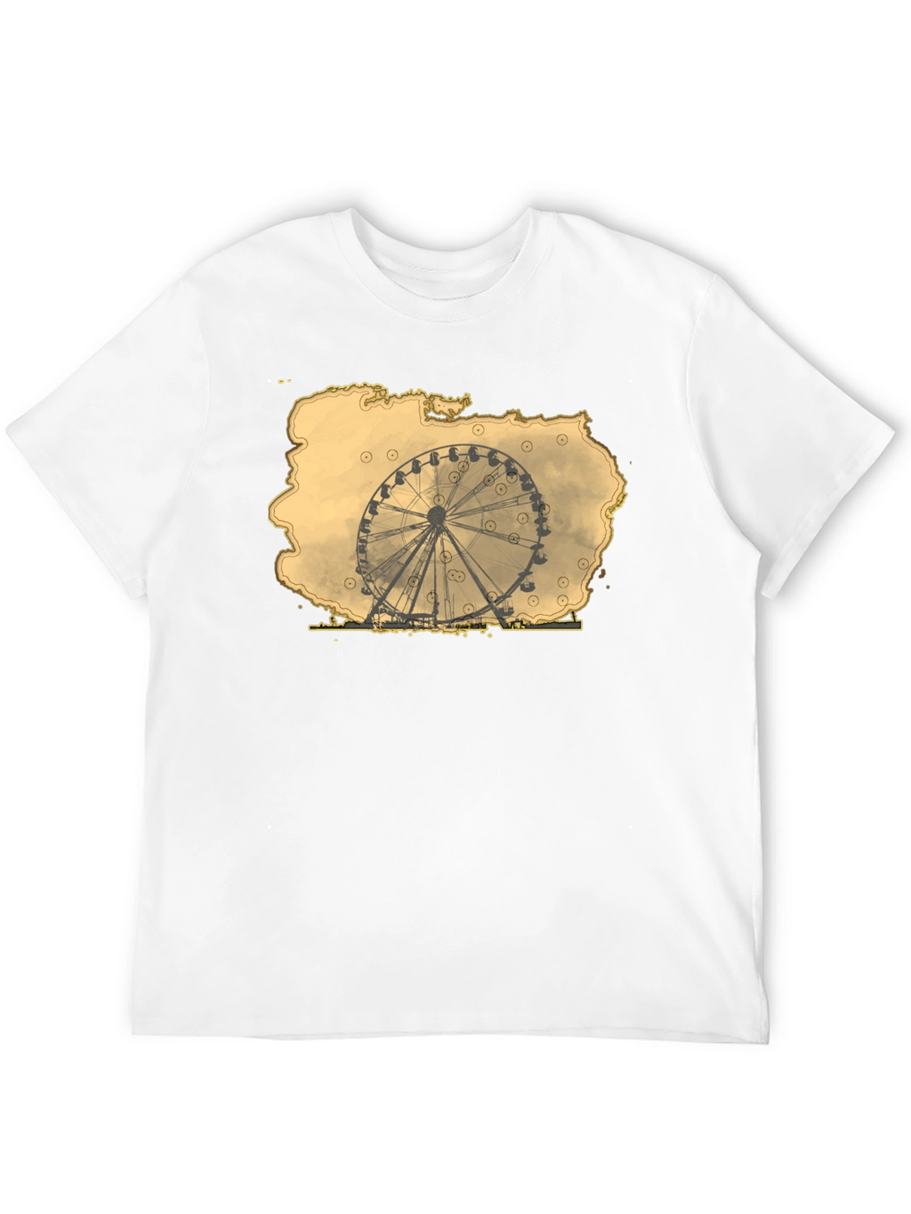Ferris Wheel Graphic Tee - Retro Theme Park Shirt