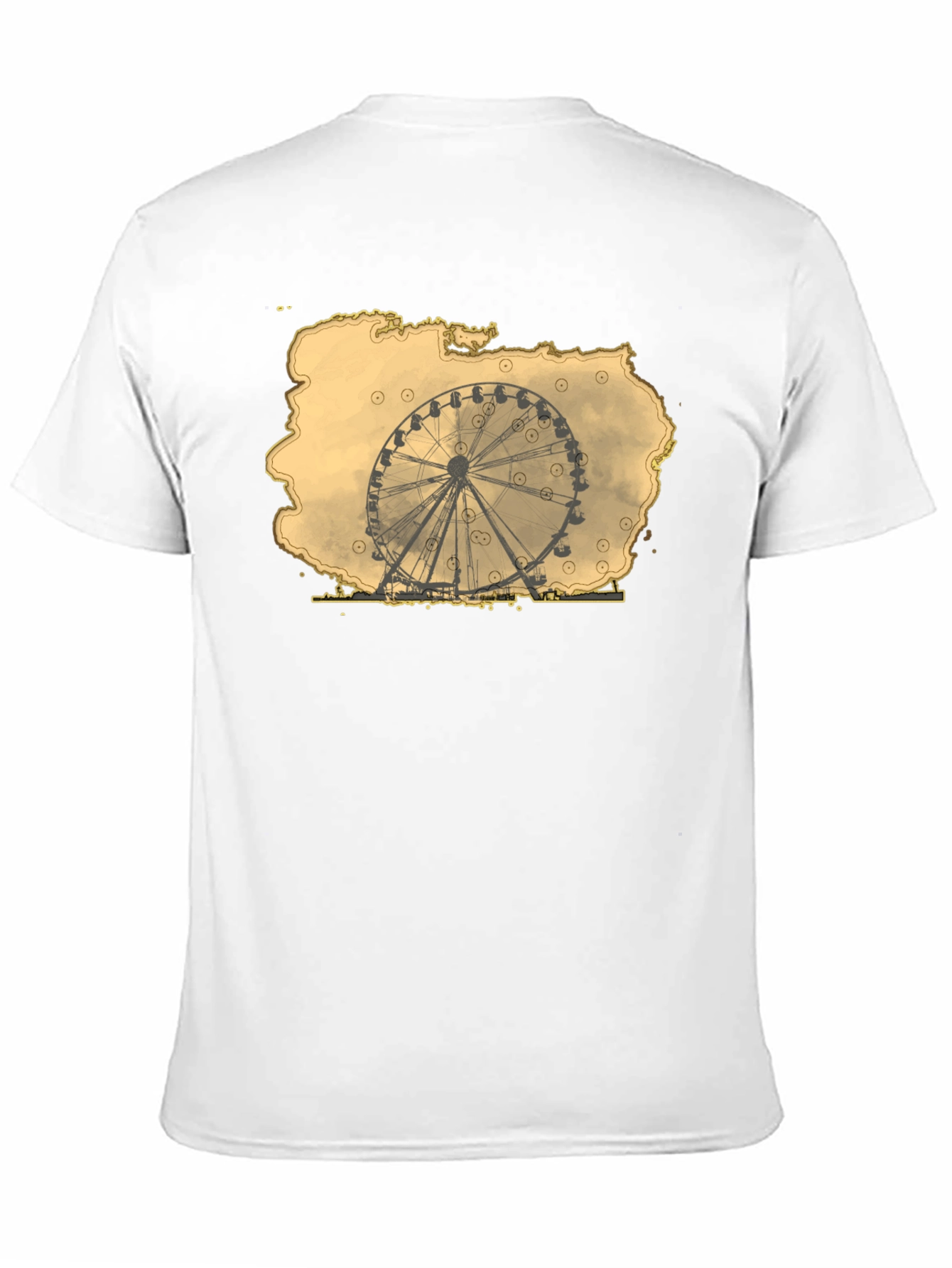 Ferris Wheel Graphic Tee - Retro Theme Park Shirt