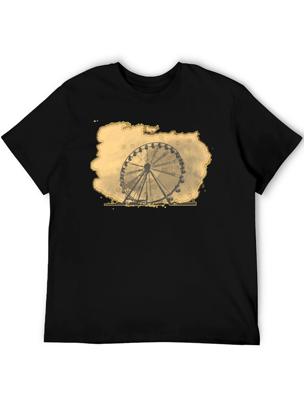Ferris Wheel Graphic Tee - Retro Theme Park Shirt