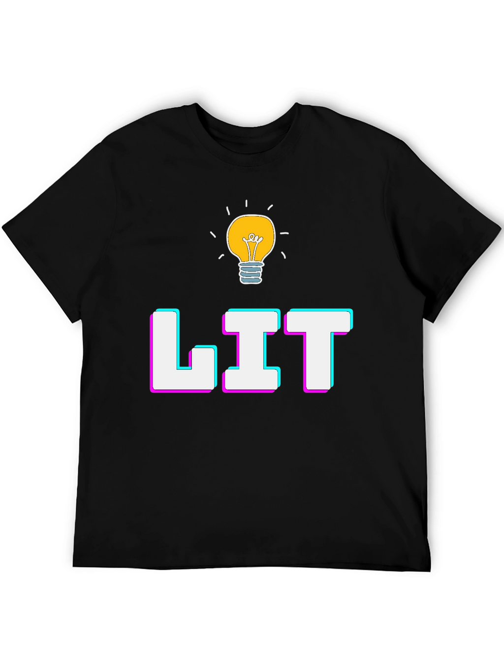 Lit Graphic T-Shirt - Trendy Casual Tee