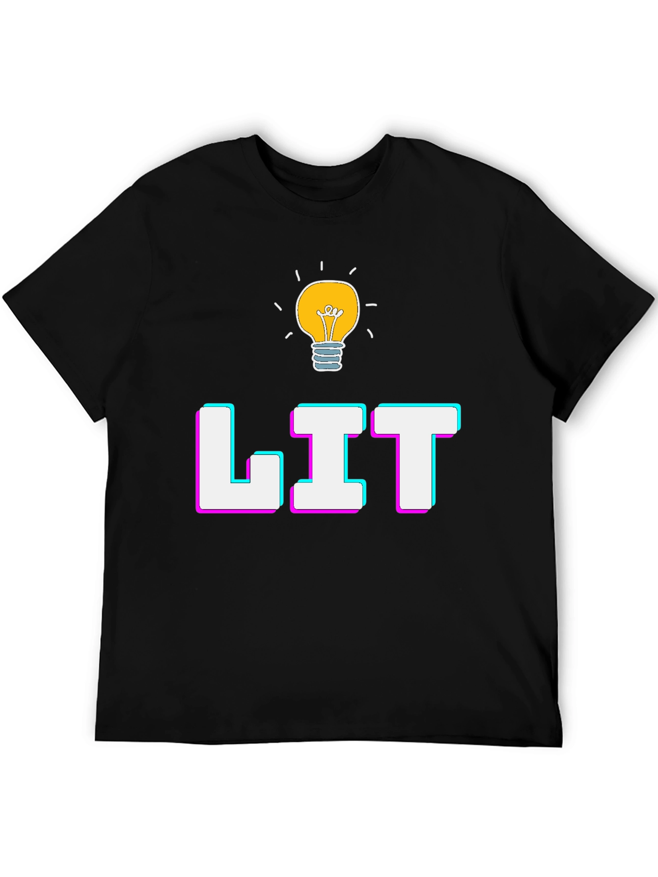Lit Graphic T-Shirt - Trendy Casual Tee