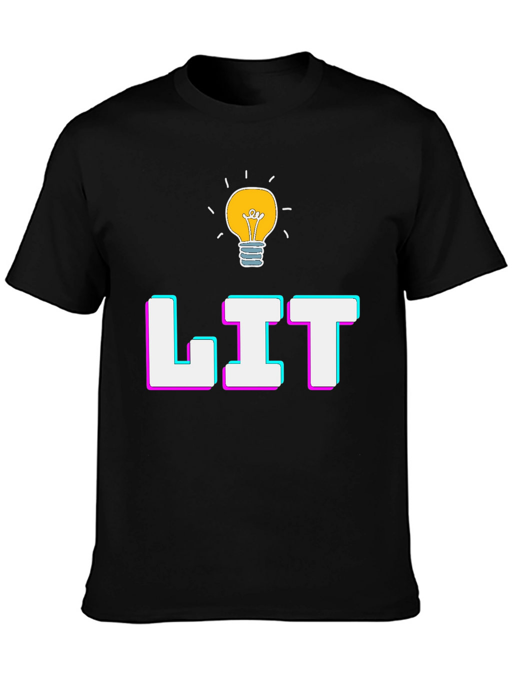 Lit Graphic T-Shirt - Trendy Casual Tee