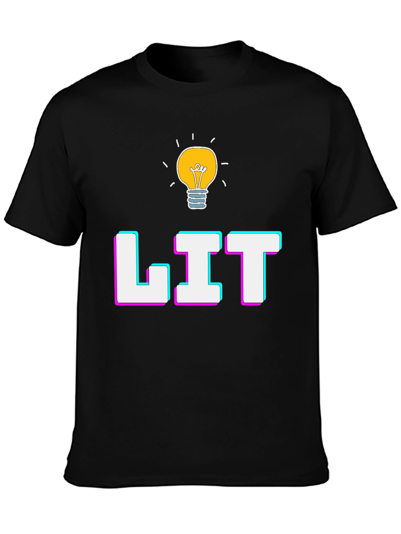 Lit Graphic T-Shirt - Trendy Casual Tee