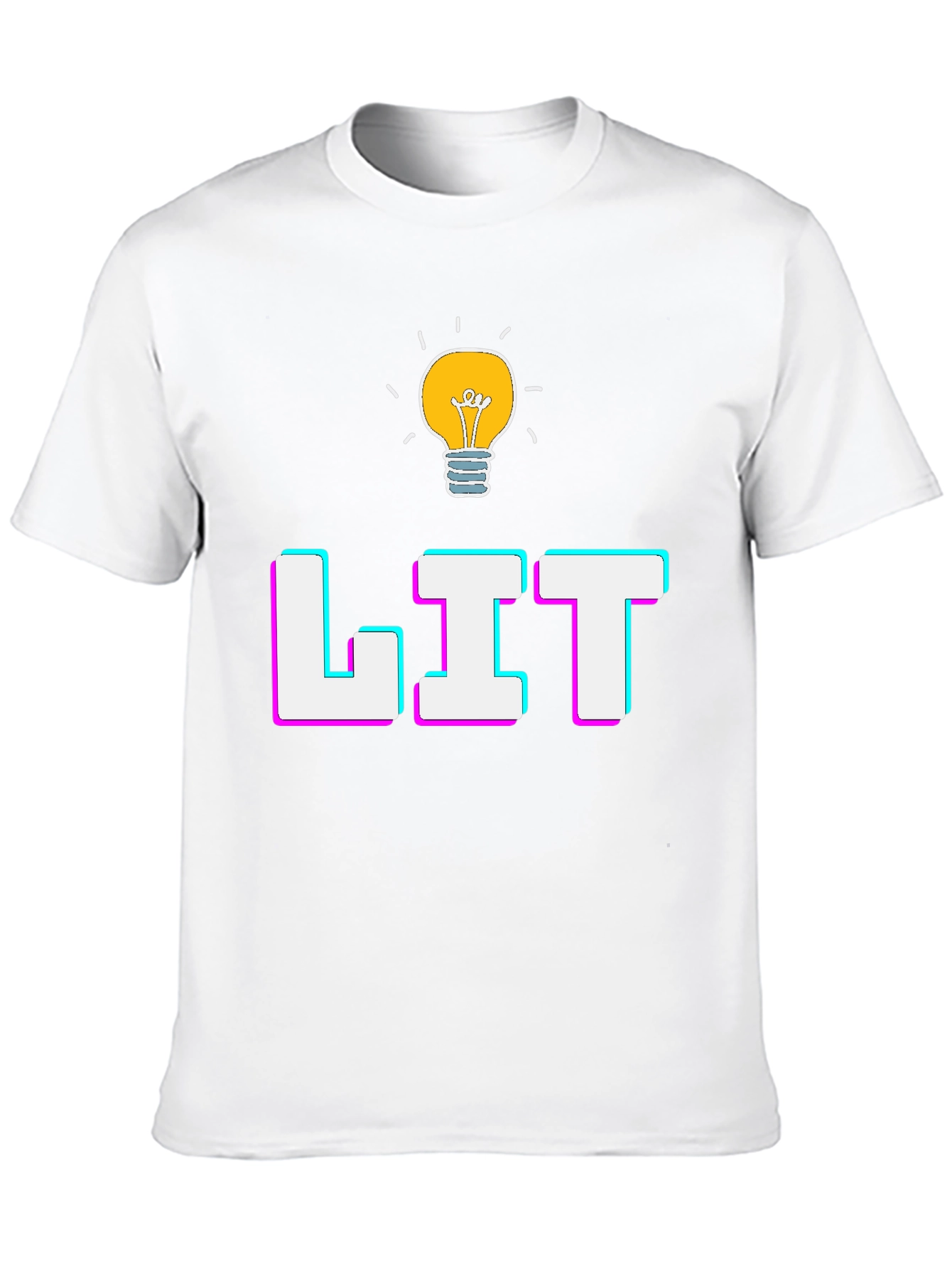 Lit Graphic T-Shirt - Trendy Casual Tee
