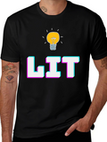 Lit Graphic T-Shirt - Trendy Casual Tee