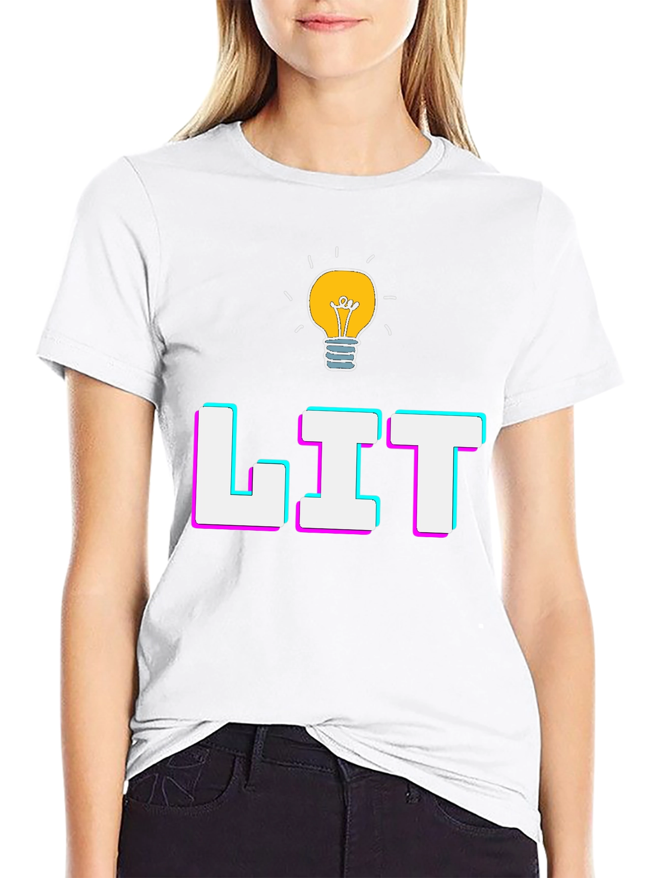 Lit Graphic T-Shirt - Trendy Casual Tee