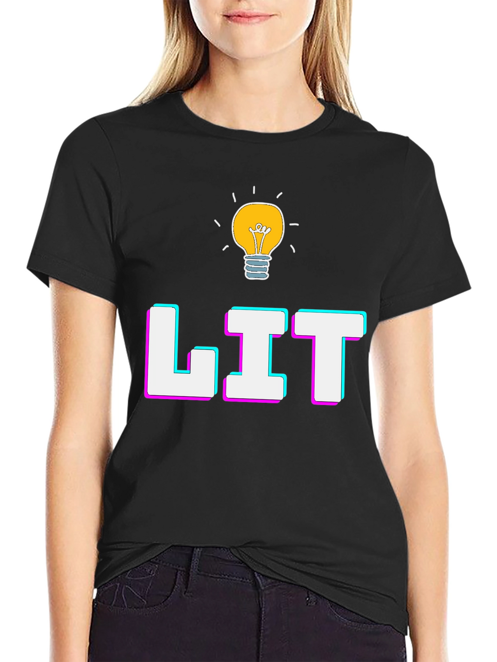 Lit Graphic T-Shirt - Trendy Casual Tee