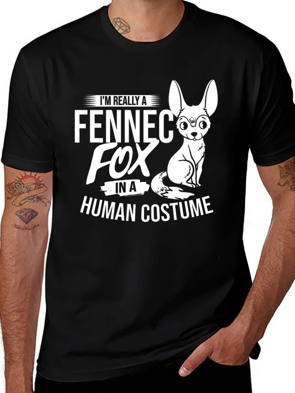 Fennec Fox Human Costume T-Shirt