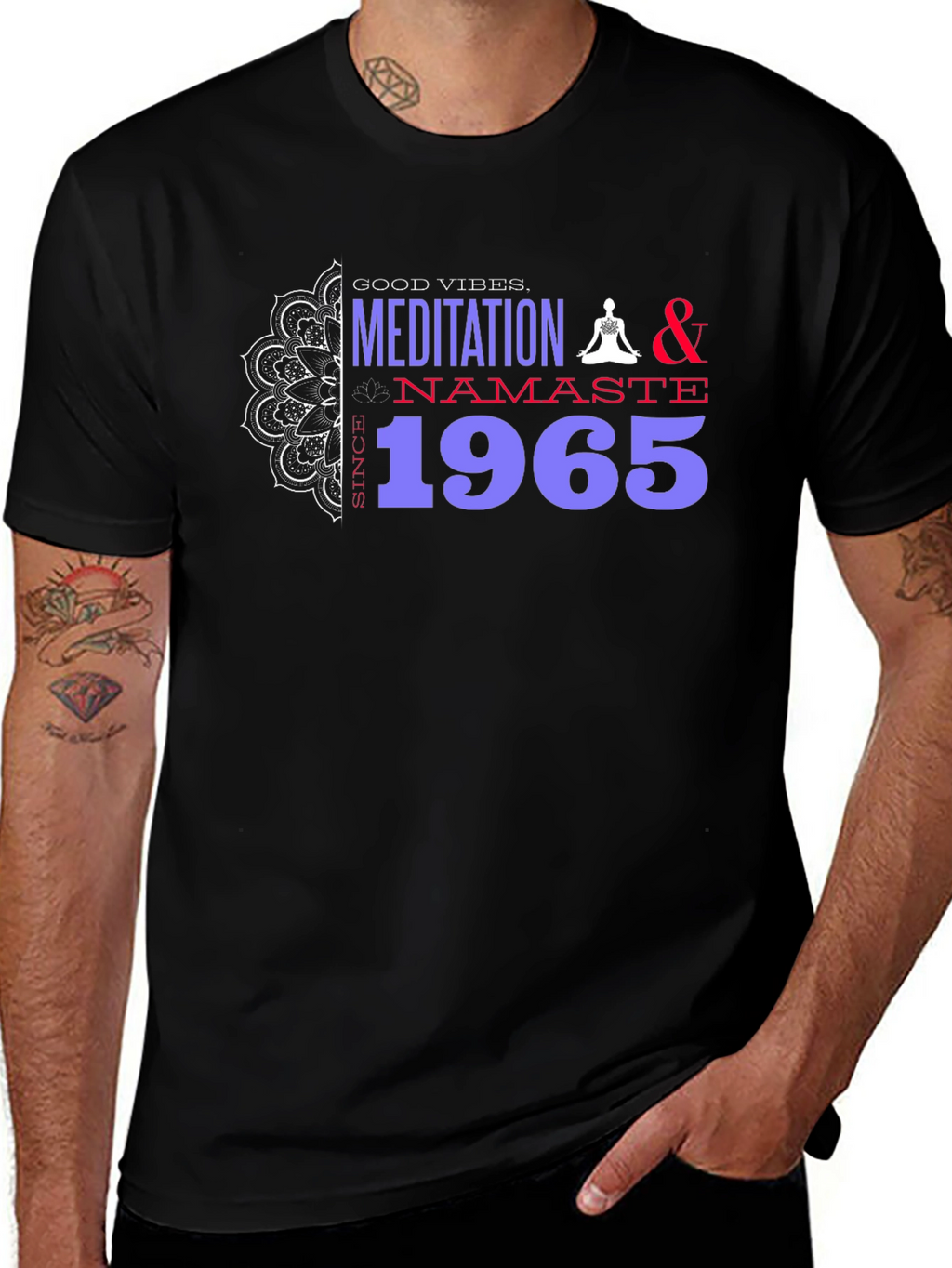 Meditation Namaste Since 1965 Graphic Tee