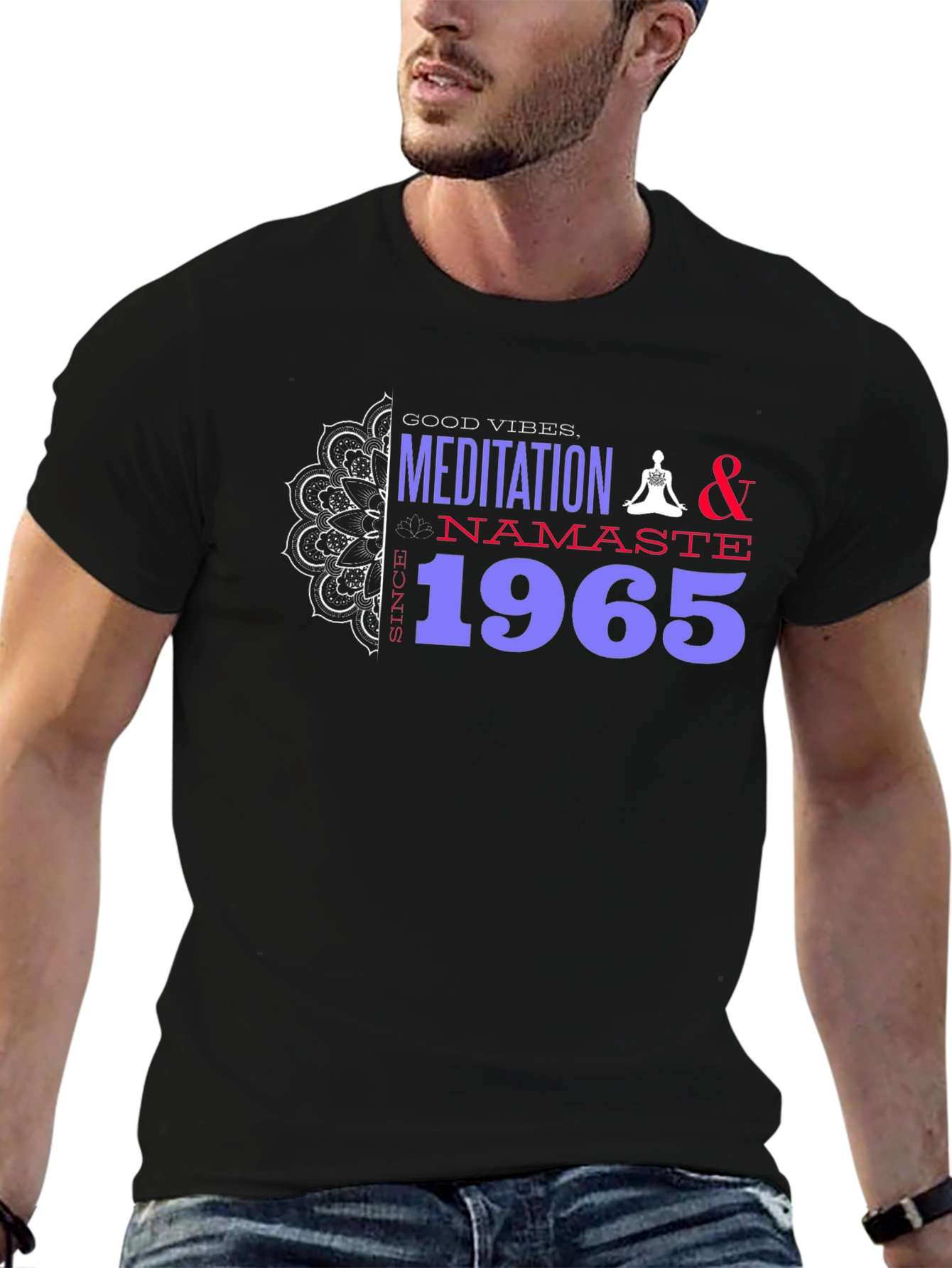 Meditation Namaste Since 1965 Graphic Tee