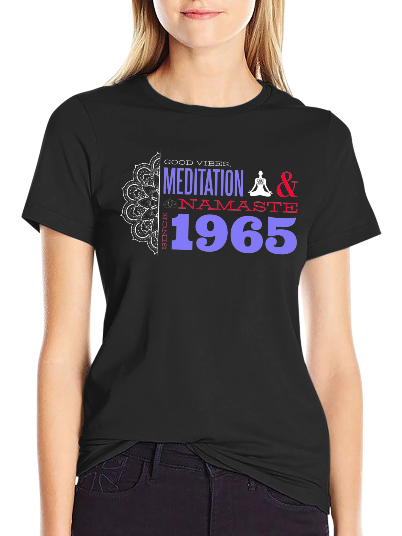 Meditation Namaste Since 1965 Graphic Tee