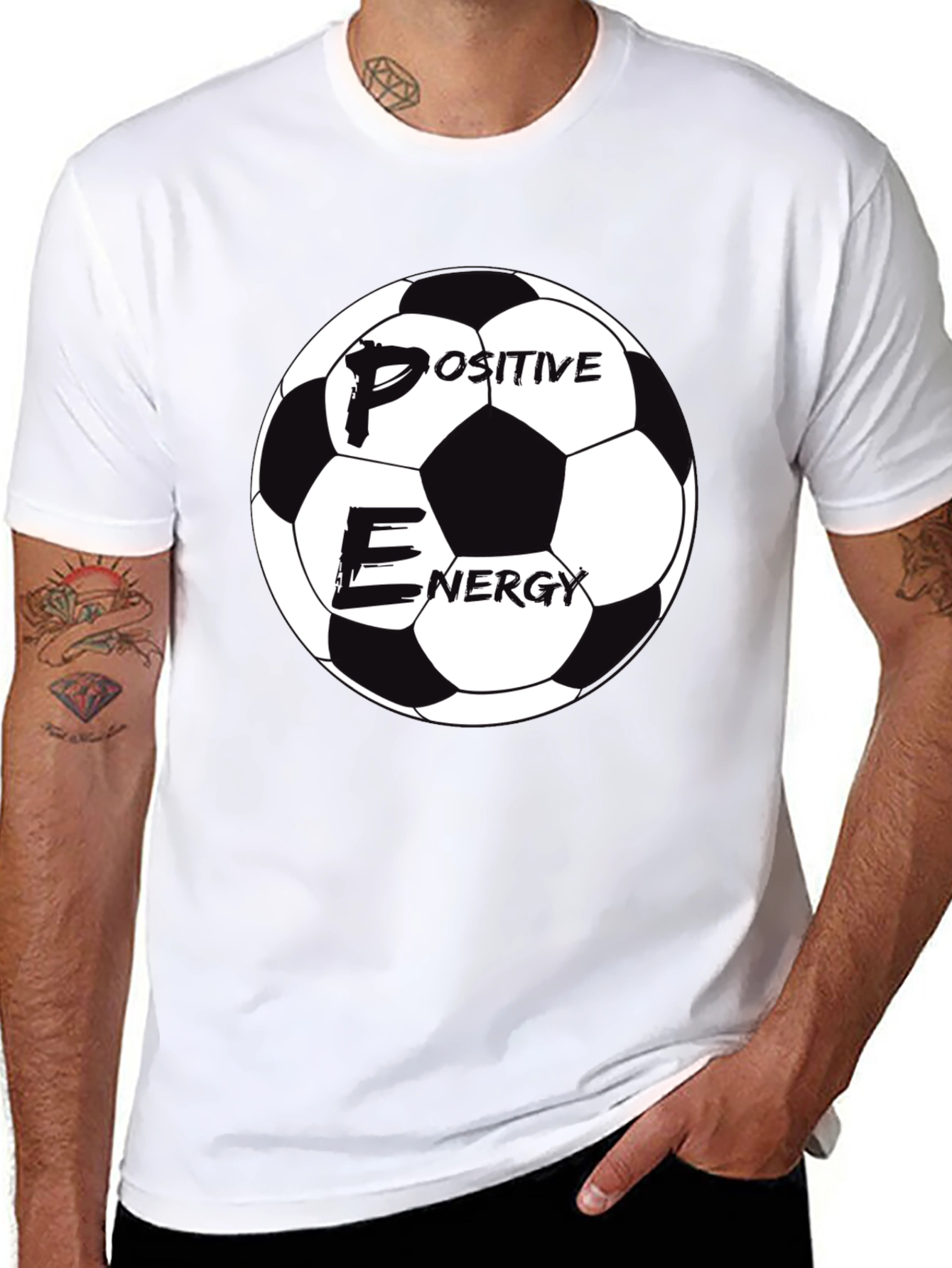 Positive Energy Soccer Ball Graphic Tee