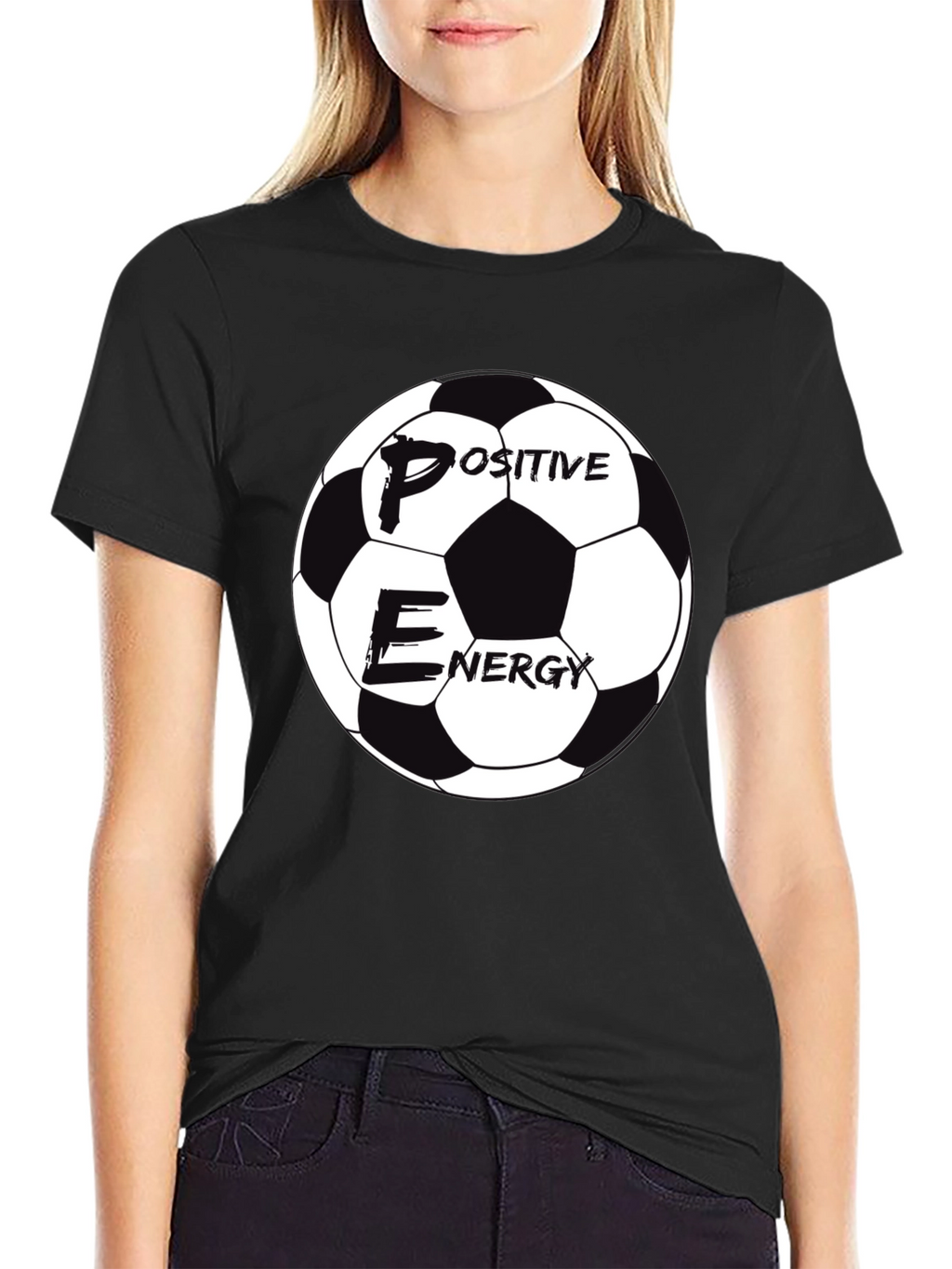 Positive Energy Soccer Ball Graphic Tee