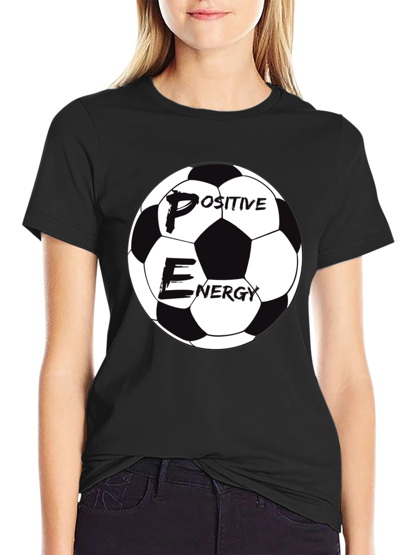 Positive Energy Soccer Ball Graphic Tee