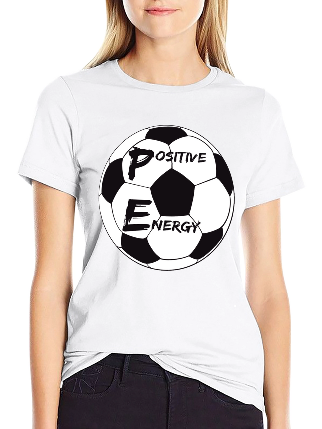 Positive Energy Soccer Ball Graphic Tee