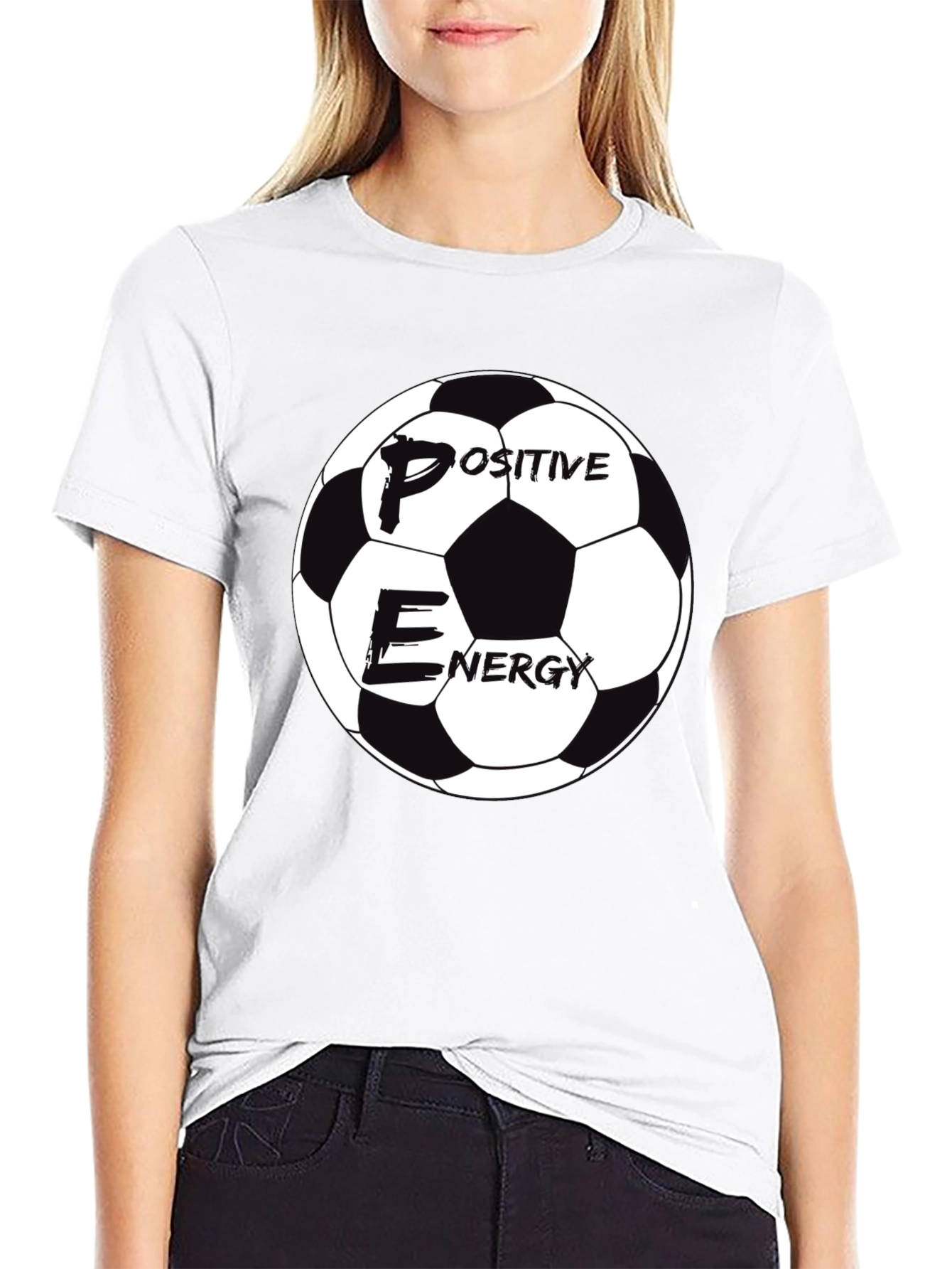 Positive Energy Soccer Ball Graphic Tee