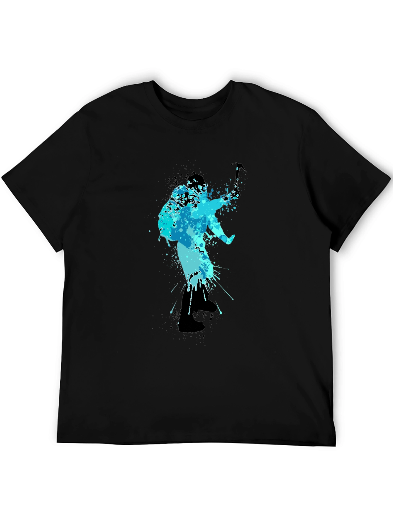 Cool Blue Climbing T-Shirt - Mountain Adventure Design