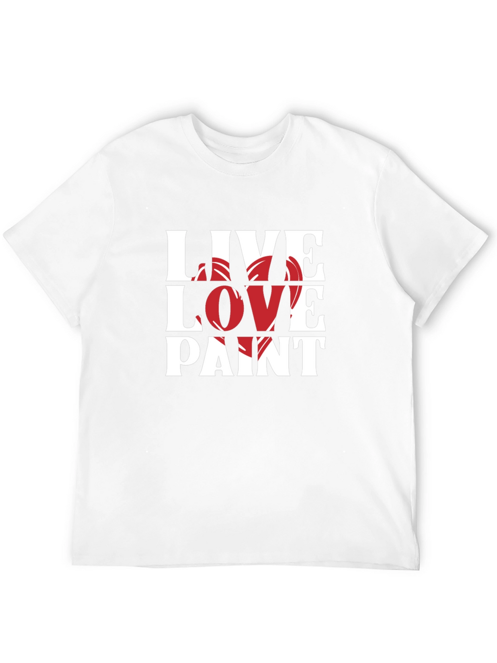 Live Love Paint Black Graphic T-Shirt