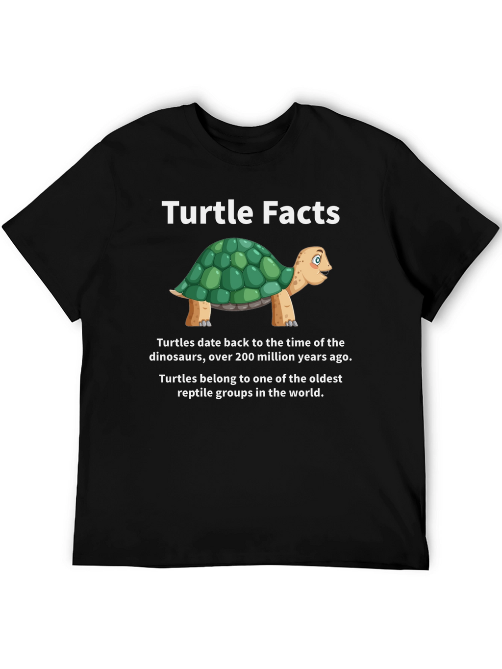 Turtle Facts Graphic Tee - Unique Reptile Lover Shirt
