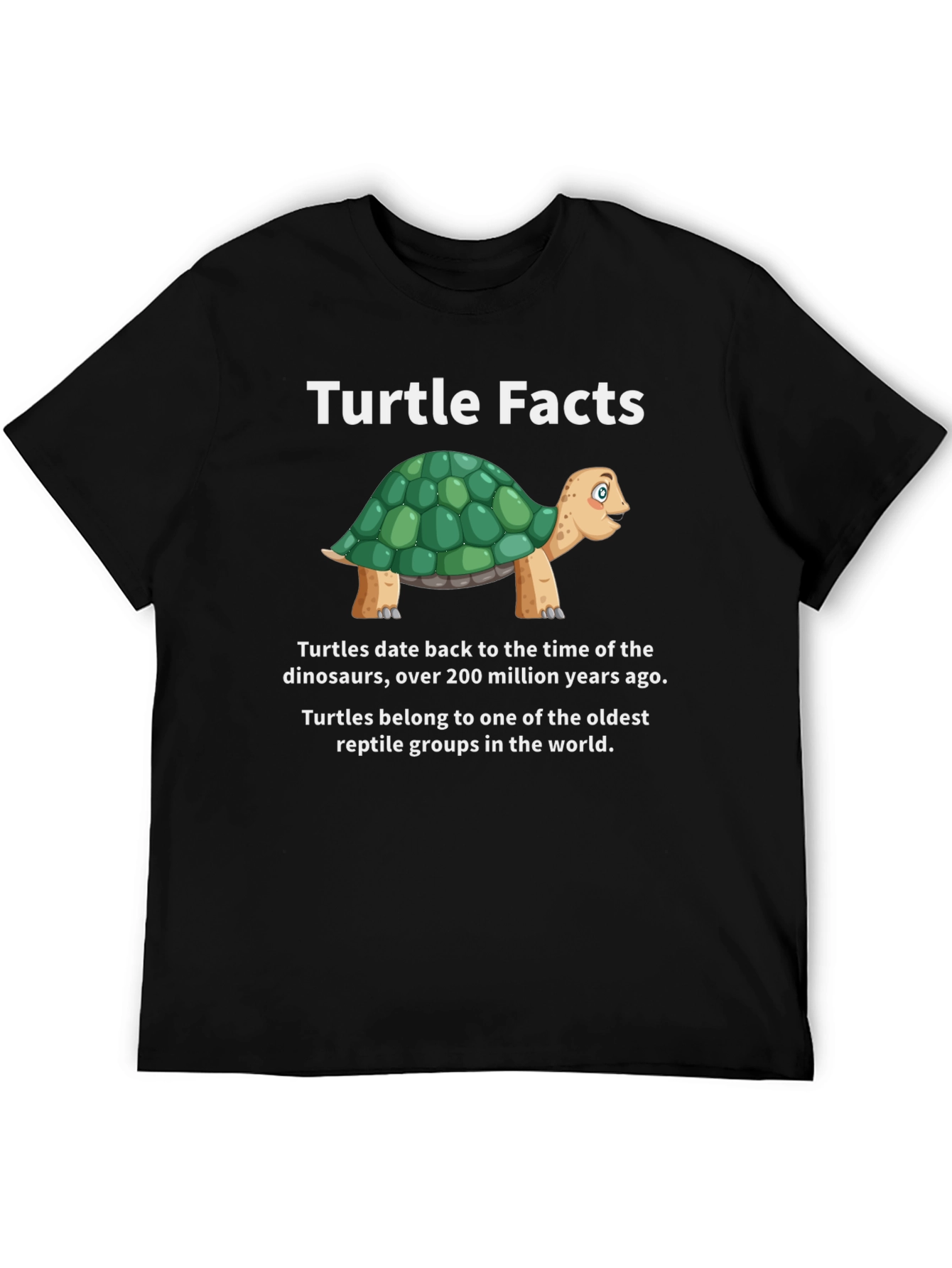 Turtle Facts Graphic Tee - Unique Reptile Lover Shirt