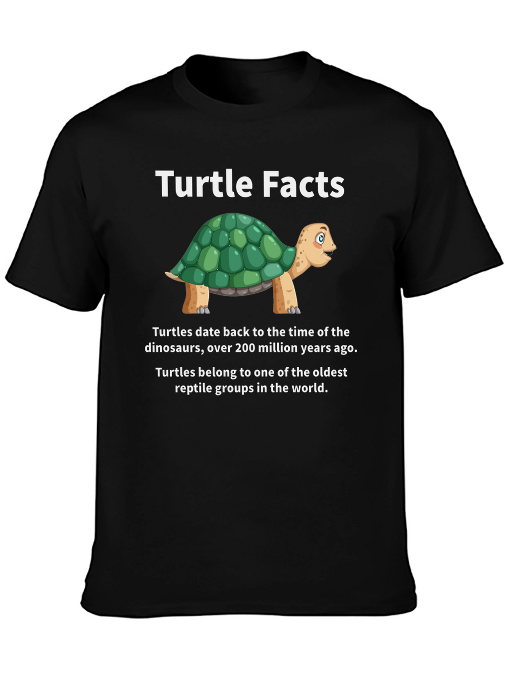 Turtle Facts Graphic Tee - Unique Reptile Lover Shirt