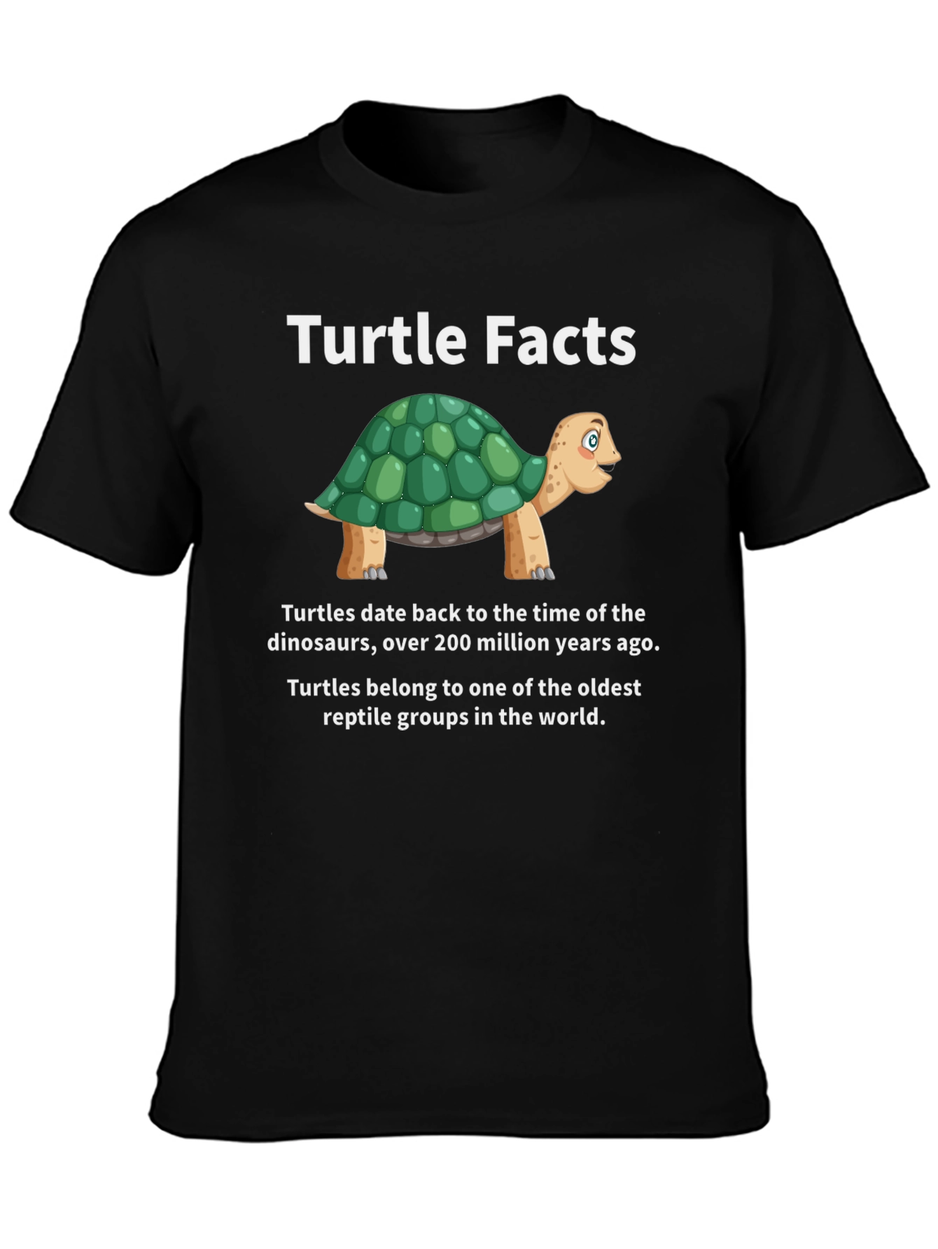 Turtle Facts Graphic Tee - Unique Reptile Lover Shirt