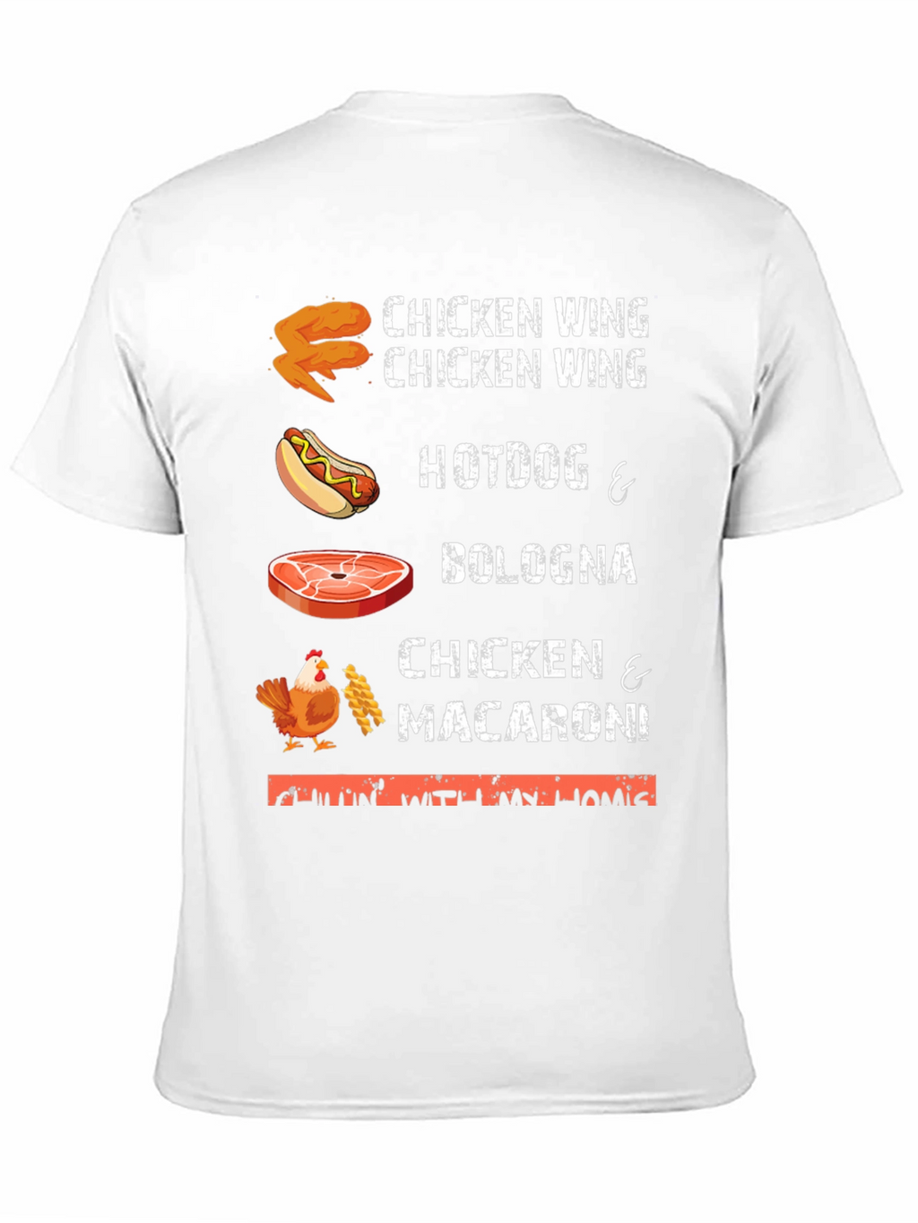Chicken Wing Hotdog & Bologna T-Shirt