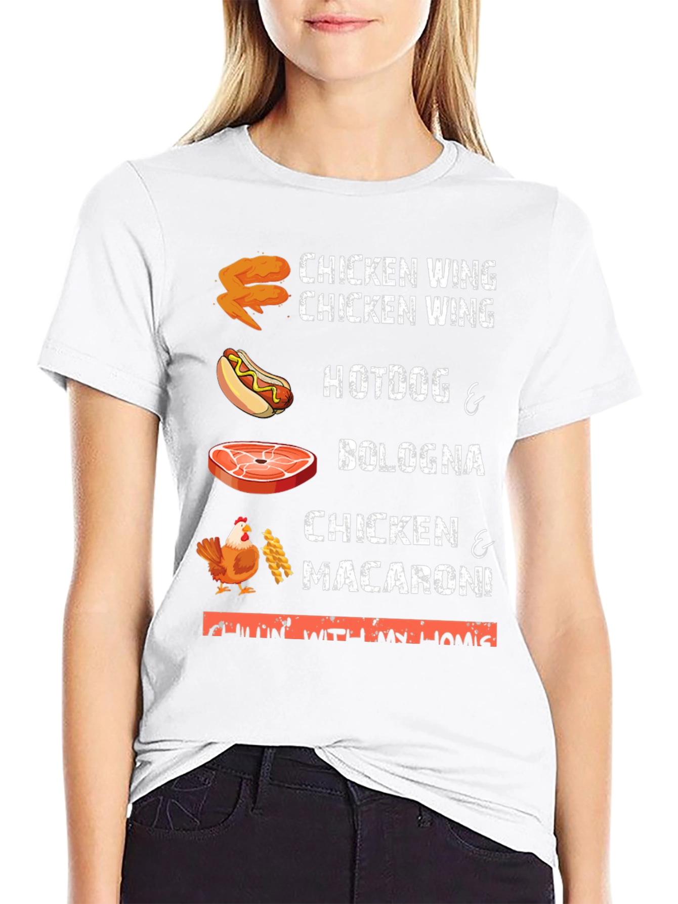Chicken Wing Hotdog & Bologna T-Shirt